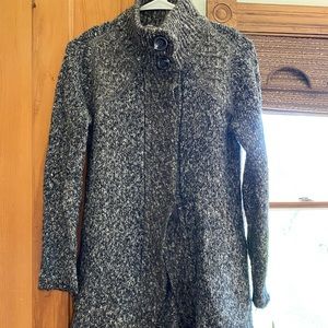 Grey/black Prana duster cardigan